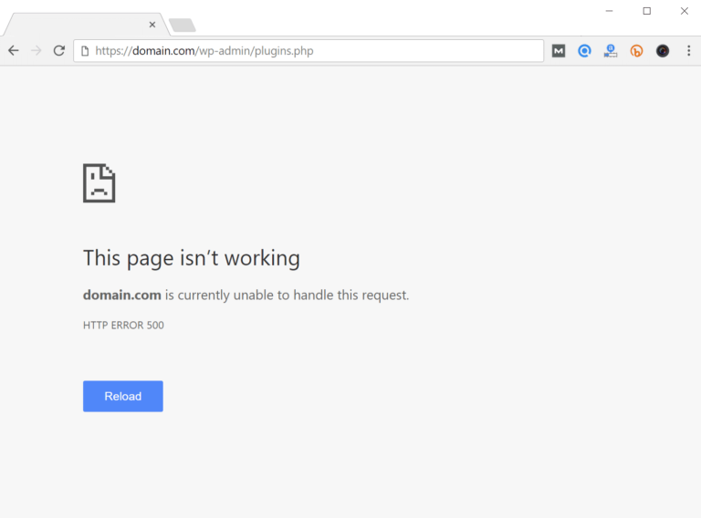 حل مشكلة خطأ Internal Server Error 500 فى وورد بريس 1 500 internal server error فى ووردبريس 768x568 1