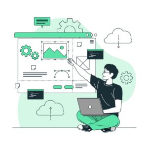 website creator concept illustration 114360 3315